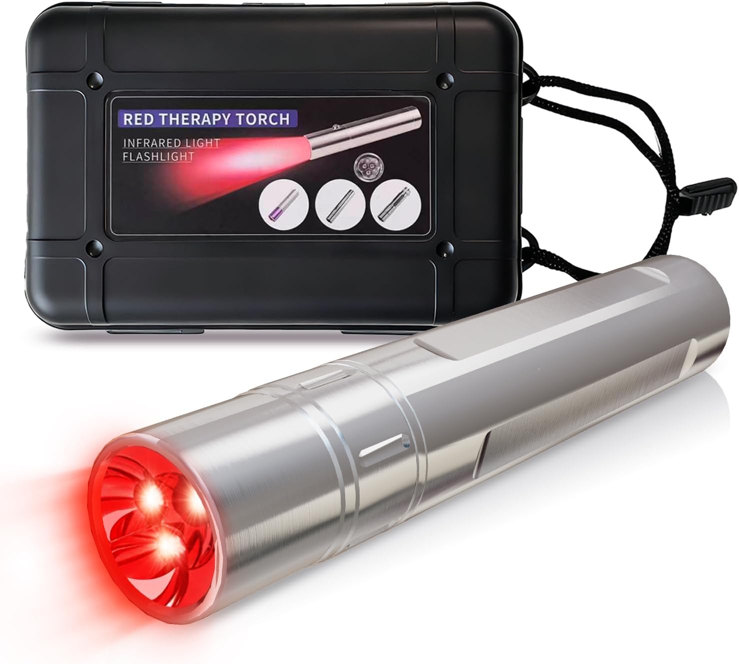 Red Light Therapy Torch 660Nm - 630 + 660 + 850nm يده