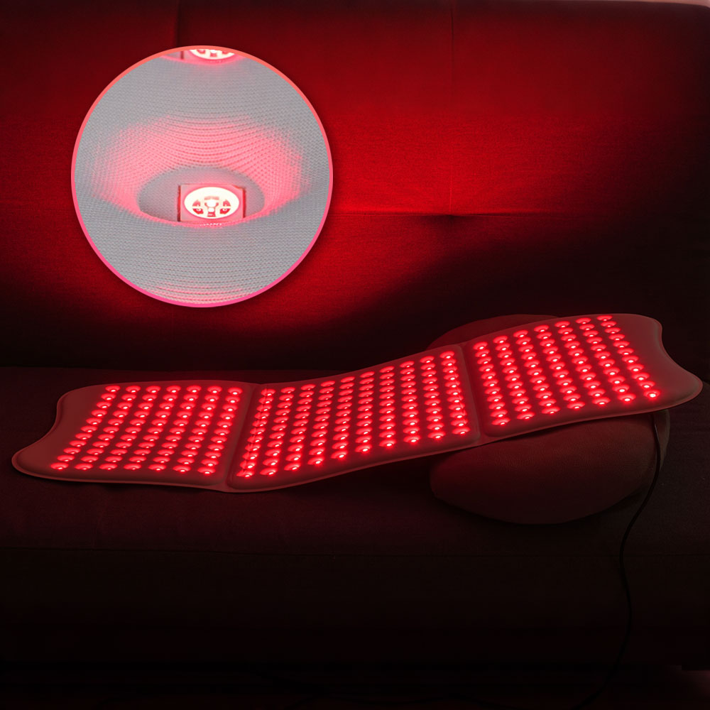 Red Light Therapy Mask Near Infrared - بساط ضوئي أحمر كبير محمول بالأشعة
