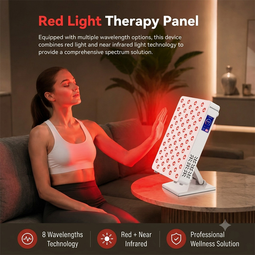 Red Light Therapy Panel 660 850 - لوحة علاج بالضوء الأحمر بـ 64