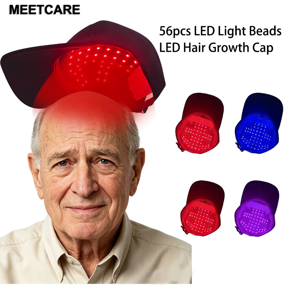 Red Light Therapy Panel 660 850 - قبعة لنمو الشعر السريع، جهاز علاج