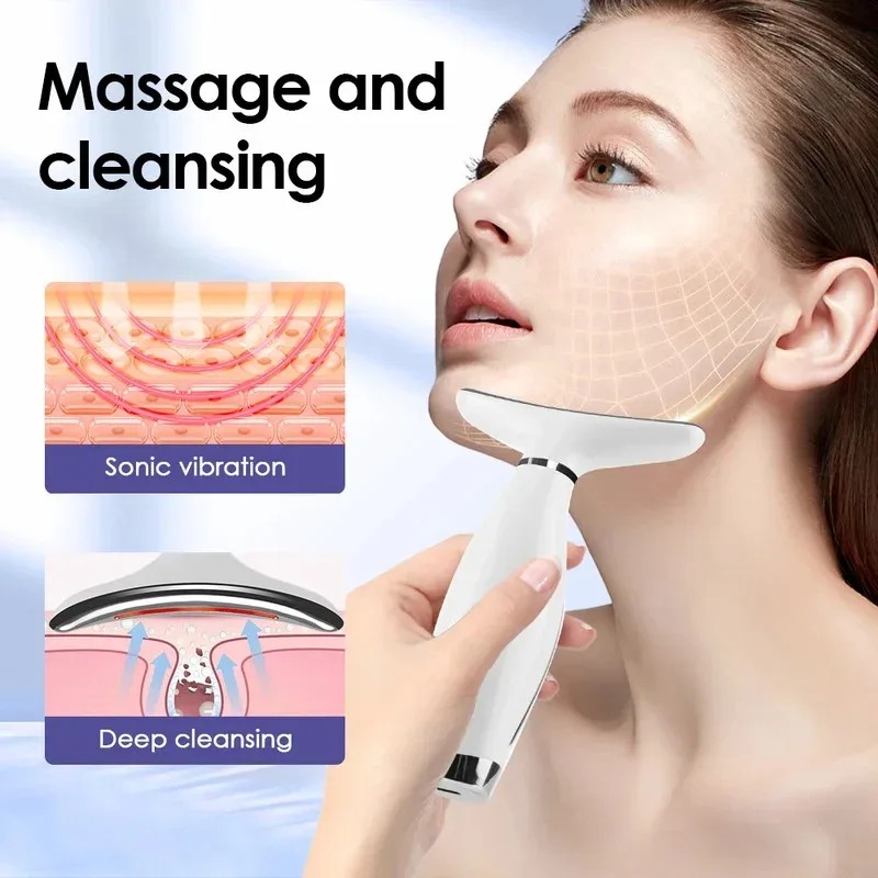 جهاز تدليك لرفع الوجه والرقبة  - مراجعة Photon Light Therapy Device Skin وسعره
