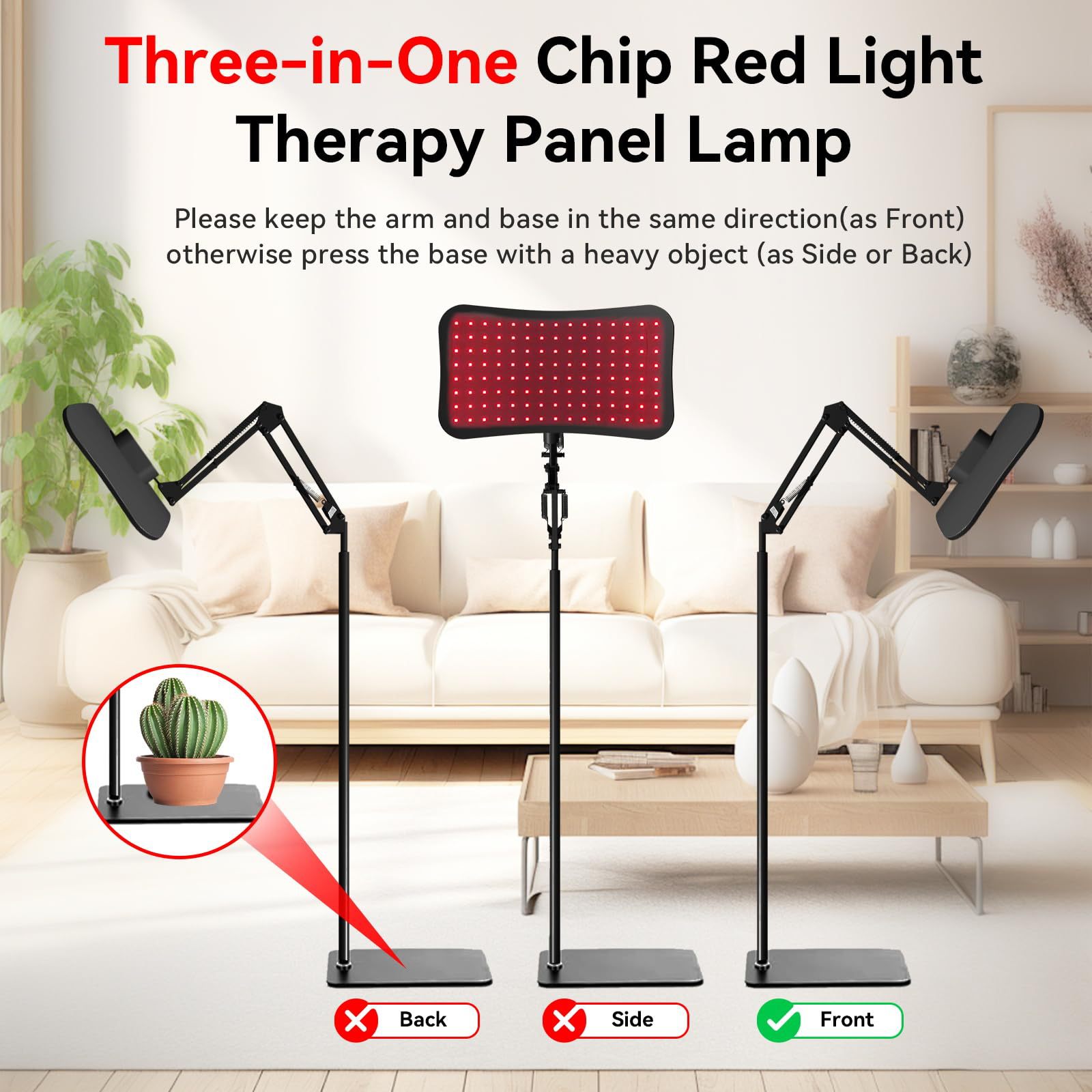 لوحة علاج بالضوء الأحمر مع حام - مراجعة Red Light Therapy Panel 660 850 وسعره