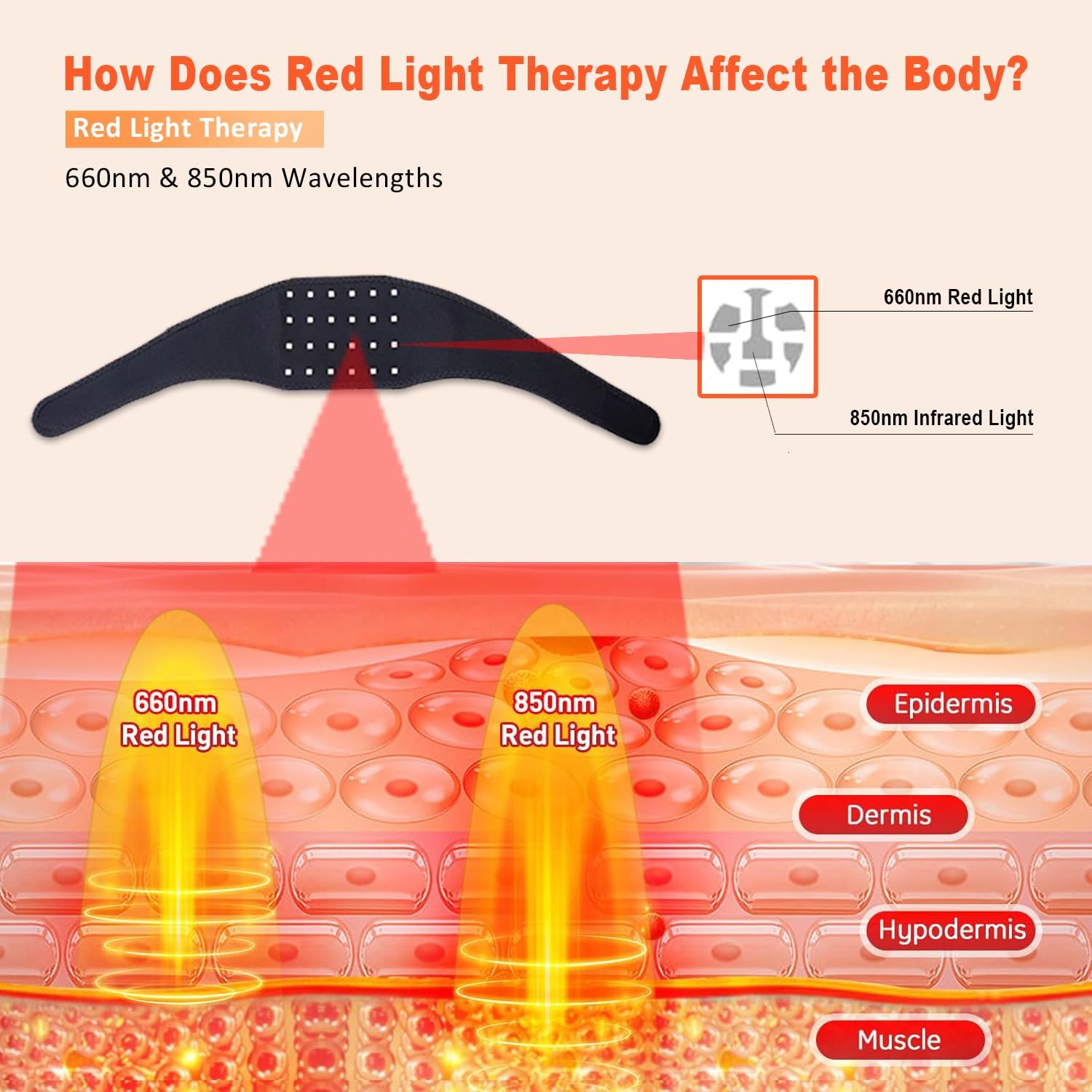 حزام علاجي بالضوء الأحمر 660 ن - مراجعة Red Light Therapy Panel 660 850 وسعره