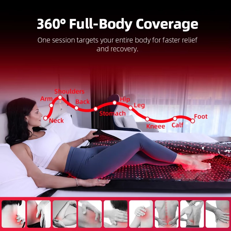 360 تغطية الجسم الكامل Nir الع - مراجعة Led Light Therapy Bed Full Body وسعره