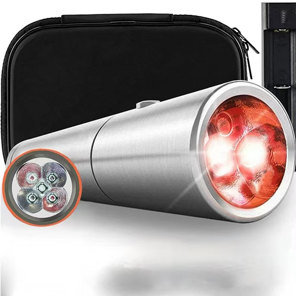 مصباح علاجي بالضوء الأحمر، مصب - مراجعة Red Light Therapy Torch 660Nm وسعره
