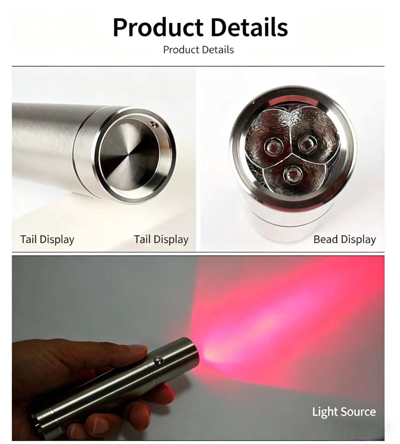 مصباح علاجي بالضوء الأحمر، مصب - مراجعة Red Light Therapy Torch 660Nm وسعره