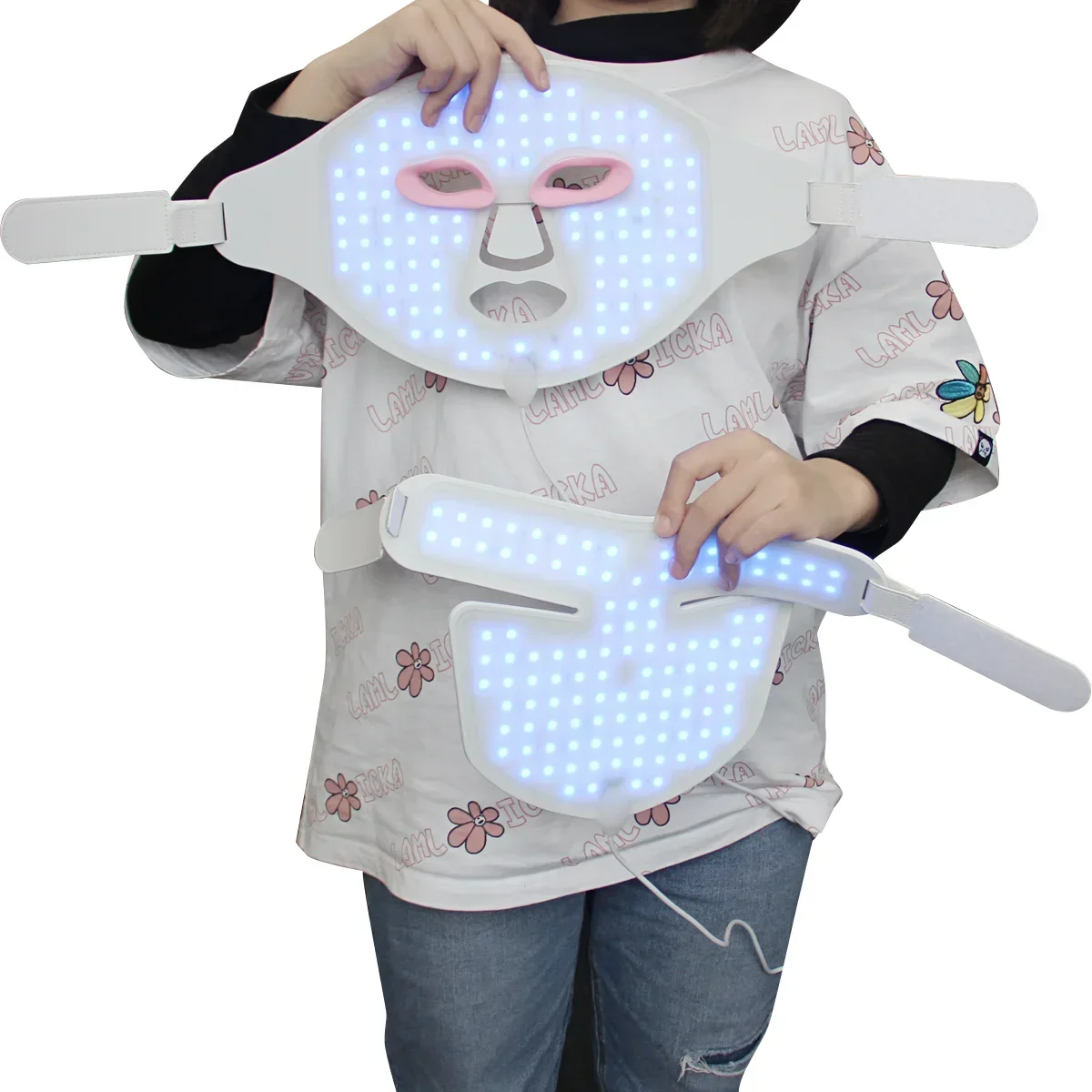 قناع العلاج بالضوء الأحمر من I - مراجعة Led Light Therapy Face Mask 7 Color وسعره
