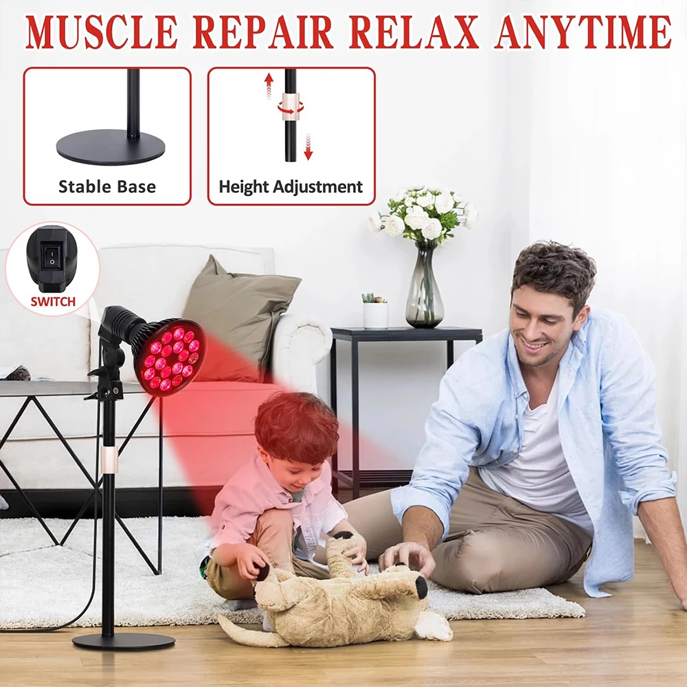 مصباح علاج بالضوء الأحمر 54 وا - مراجعة Red Light Therapy Torch 660Nm وسعره