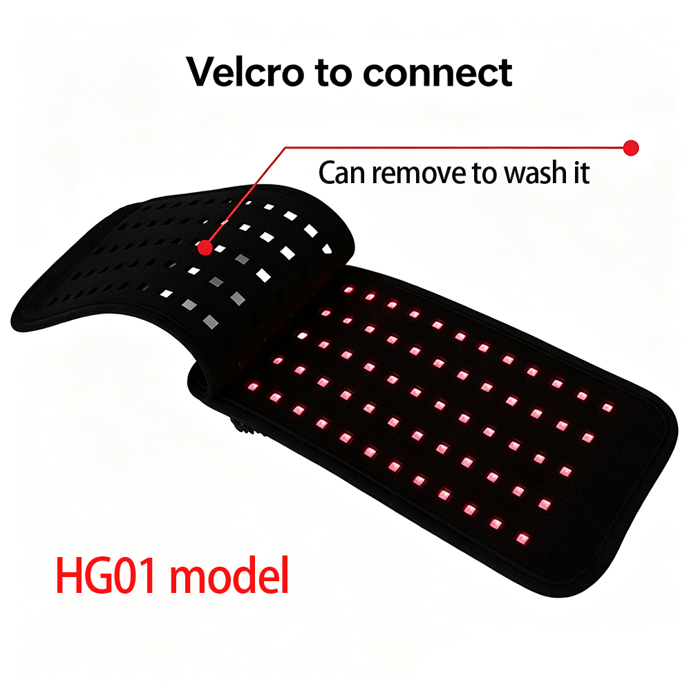 حزام خصر بإضاءة LED حمراء QZ05 - مراجعة Red Light Therapy Panel 660 850 وسعره