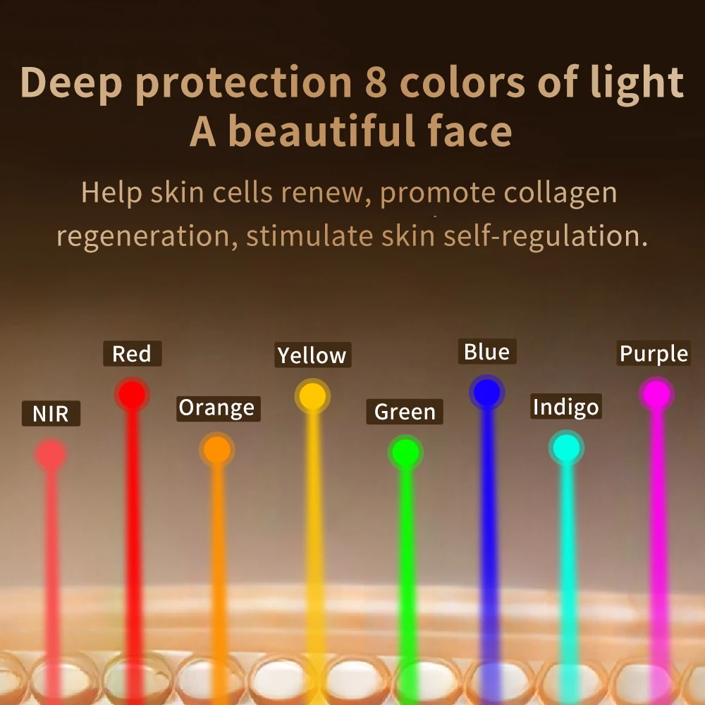 حار بيع المهنية اللاسلكية 8 ال - مراجعة Silicone Led Face Mask Wireless وسعره
