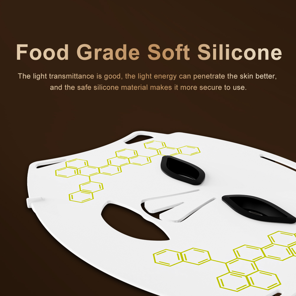 حار بيع المهنية اللاسلكية 8 ال - مراجعة Silicone Led Face Mask Wireless وسعره