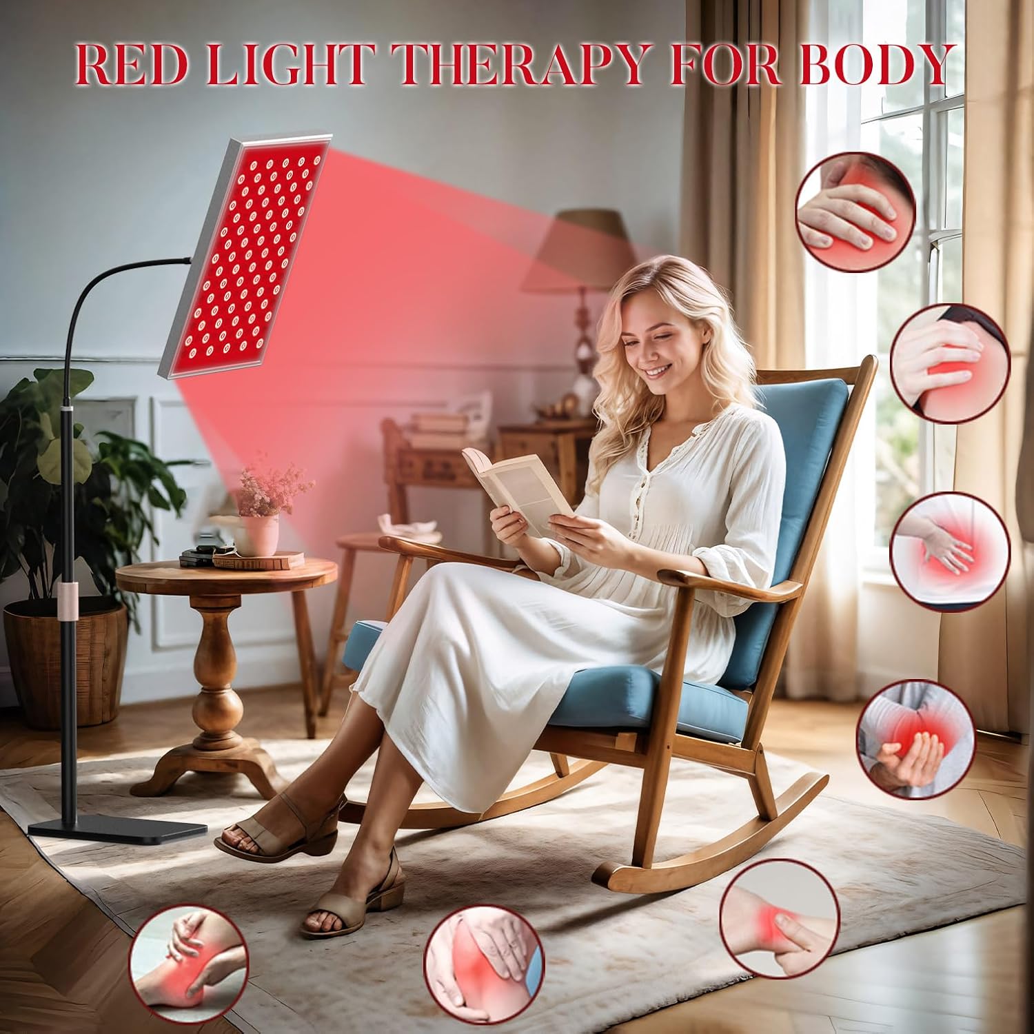 علاج بالضوء الأحمر للجسم، لوحة - مراجعة Red Light Therapy Torch 660Nm وسعره