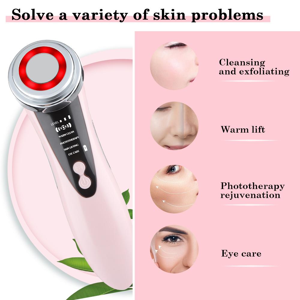 مدلك الوجه EMS LED العلاج بالض - مراجعة Photon Light Therapy Device Skin وسعره