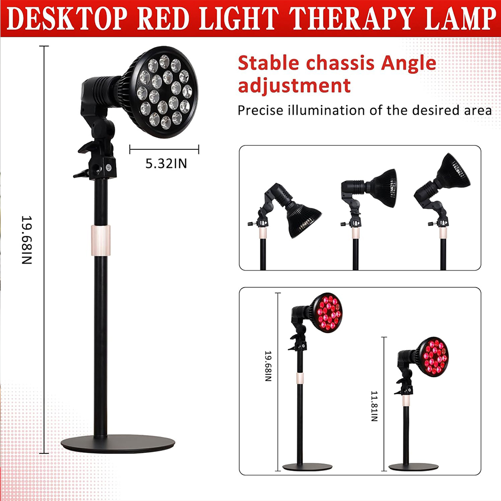 18 مصباح LED للعلاج بالضوء بال - مراجعة Red Light Therapy Mask Near Infrared وسعره